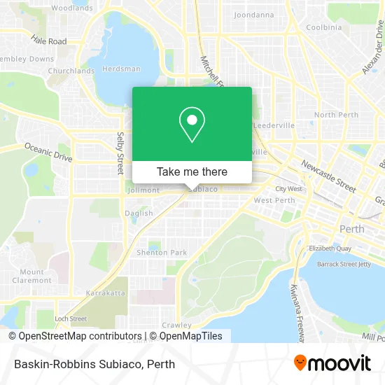 Mapa Baskin-Robbins Subiaco