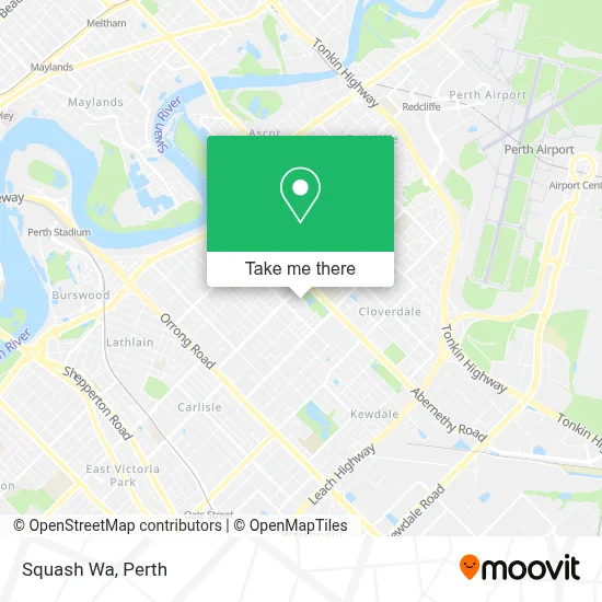 Mapa Squash Wa