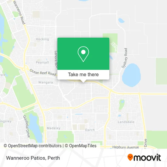 Mapa Wanneroo Patios