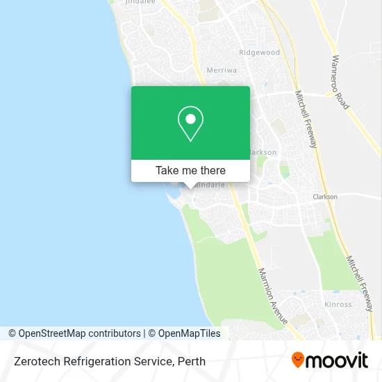 Mapa Zerotech Refrigeration Service