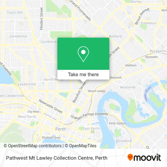 Mapa Pathwest Mt Lawley Collection Centre
