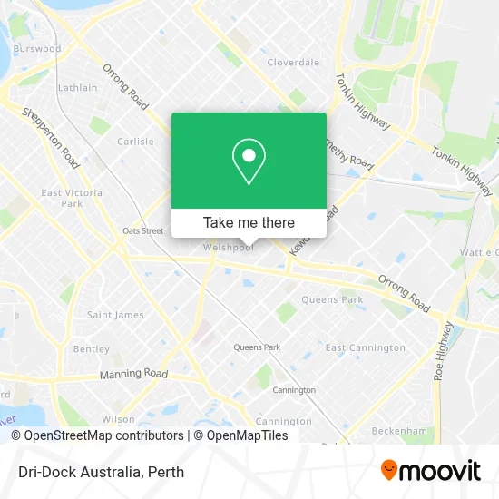 Mapa Dri-Dock Australia