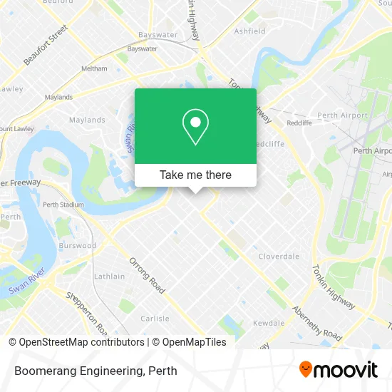 Boomerang Engineering map