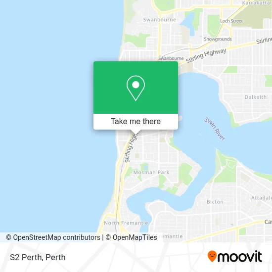 Mapa S2 Perth
