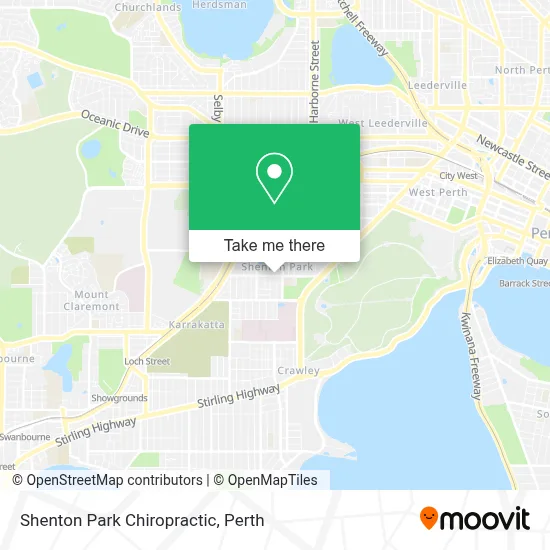 Mapa Shenton Park Chiropractic