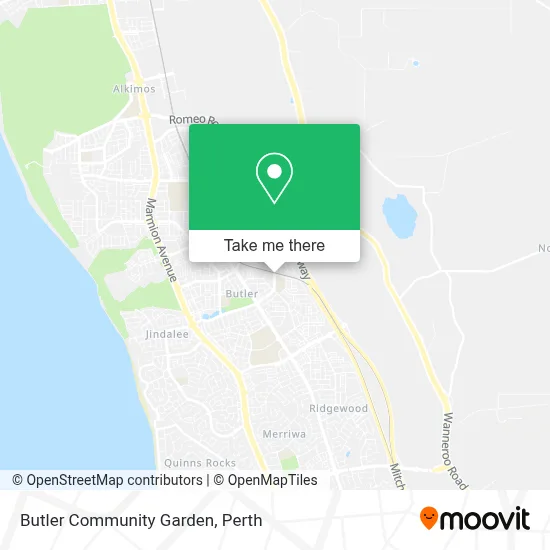 Butler Community Garden map