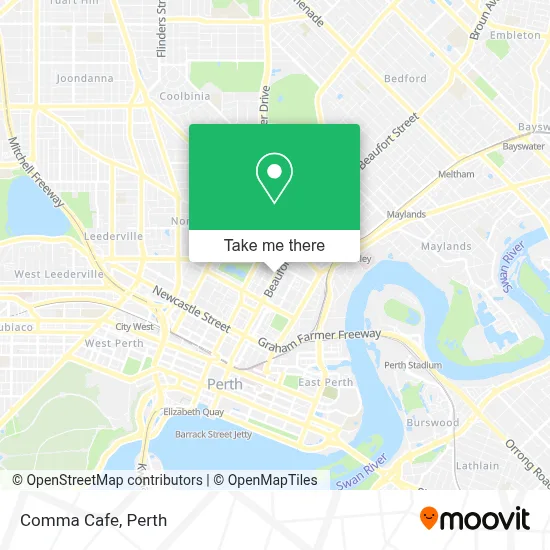 Comma Cafe map