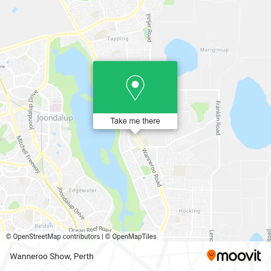 Mapa Wanneroo Show