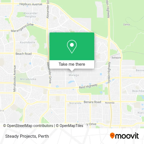 Mapa Steady Projects