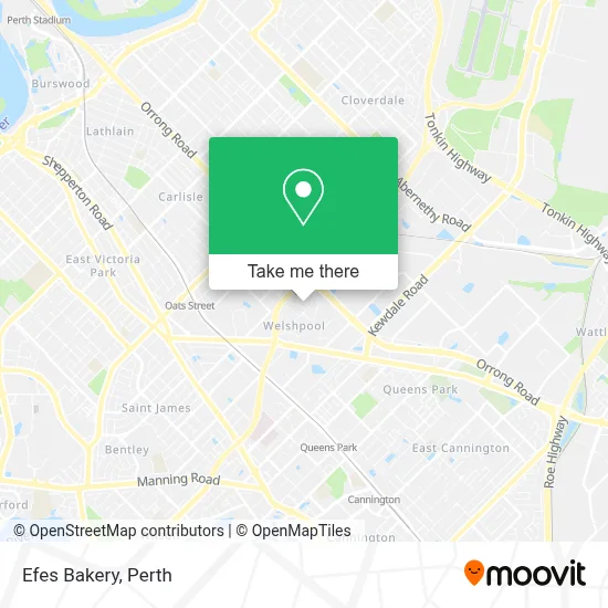 Mapa Efes Bakery