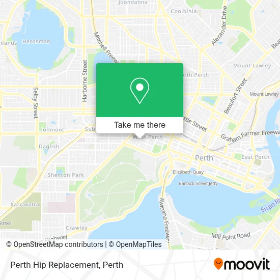 Mapa Perth Hip Replacement