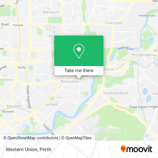 Mapa Western Union
