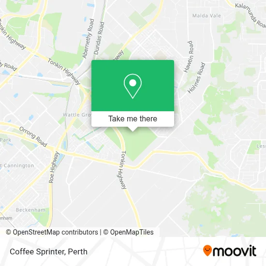 Coffee Sprinter map