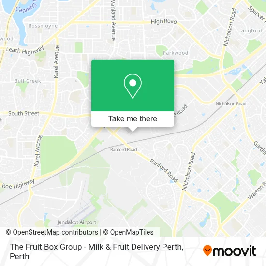 Mapa The Fruit Box Group - Milk & Fruit Delivery Perth