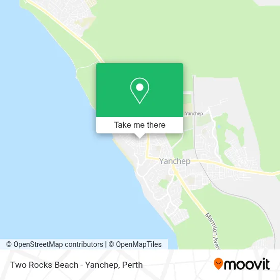 Mapa Two Rocks Beach - Yanchep