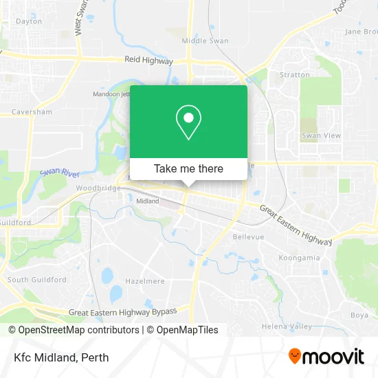 Mapa Kfc Midland