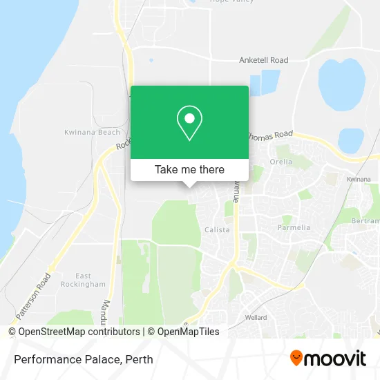 Mapa Performance Palace