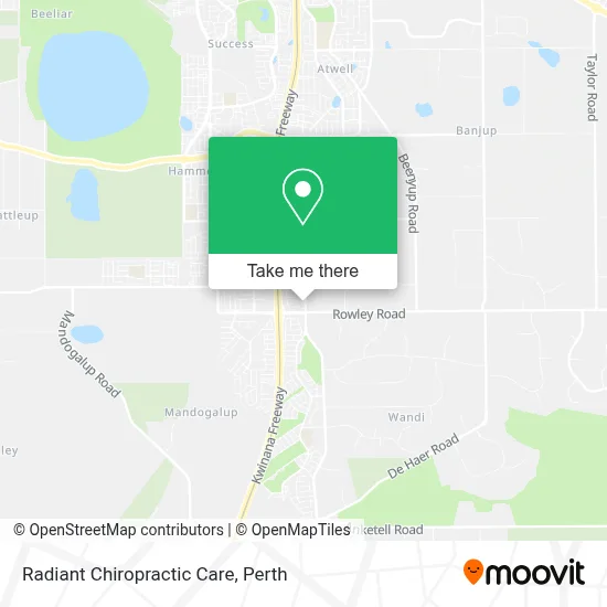 Radiant Chiropractic Care map