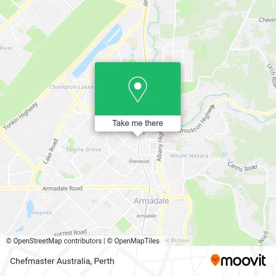 Mapa Chefmaster Australia