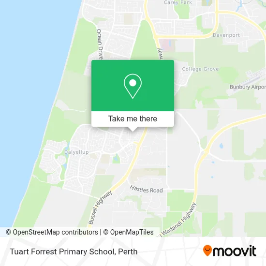 Tuart Forrest Primary School map