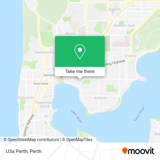 U3a Perth map