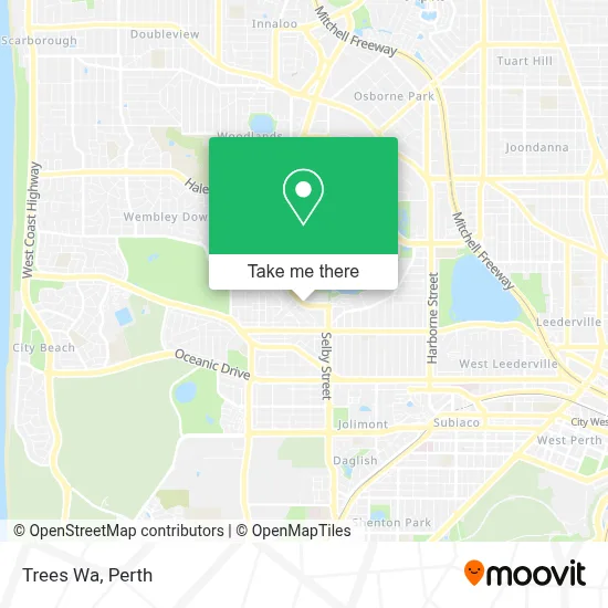 Mapa Trees Wa