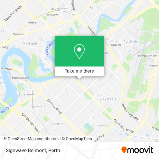 Mapa Signwave Belmont