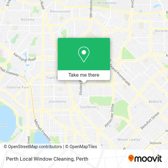 Perth Local Window Cleaning map
