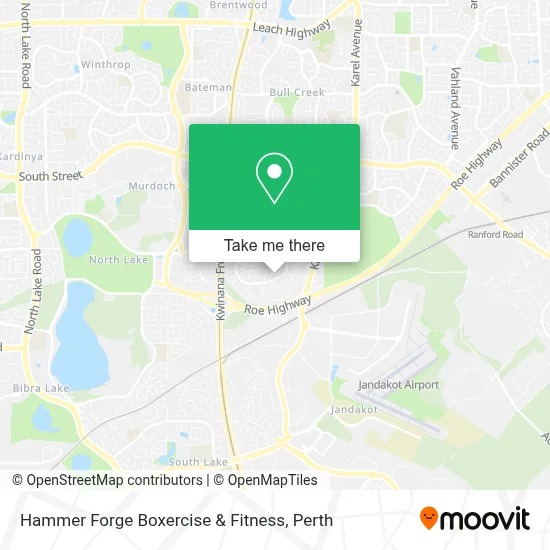 Mapa Hammer Forge Boxercise & Fitness