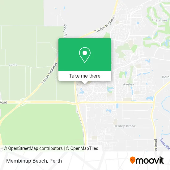 Mapa Membinup Beach
