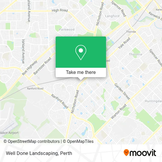 Mapa Well Done Landscaping