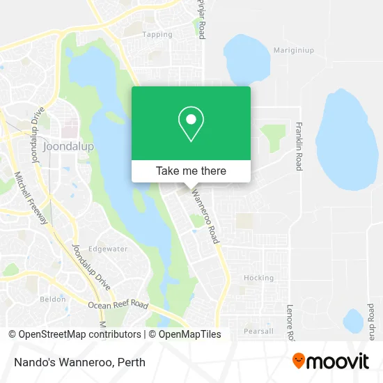 Mapa Nando's Wanneroo
