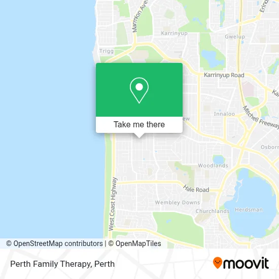 Mapa Perth Family Therapy
