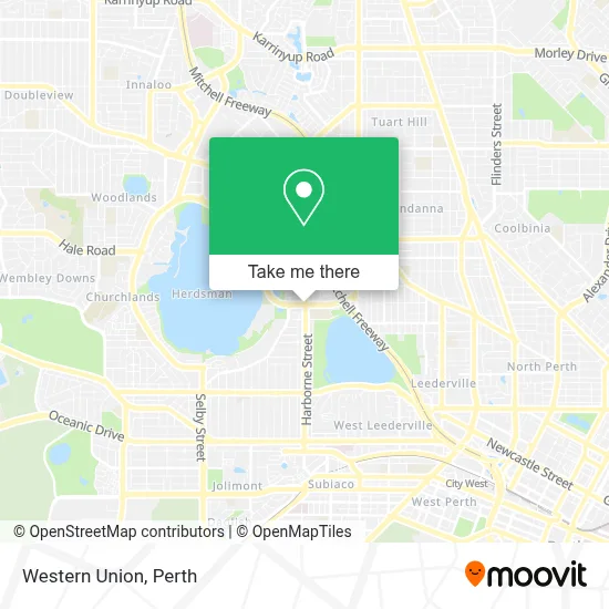Mapa Western Union