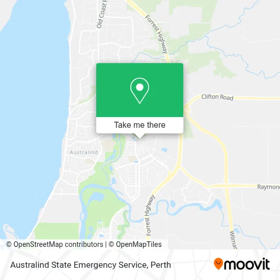 Australind State Emergency Service map