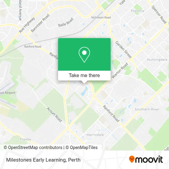 Mapa Milestones Early Learning
