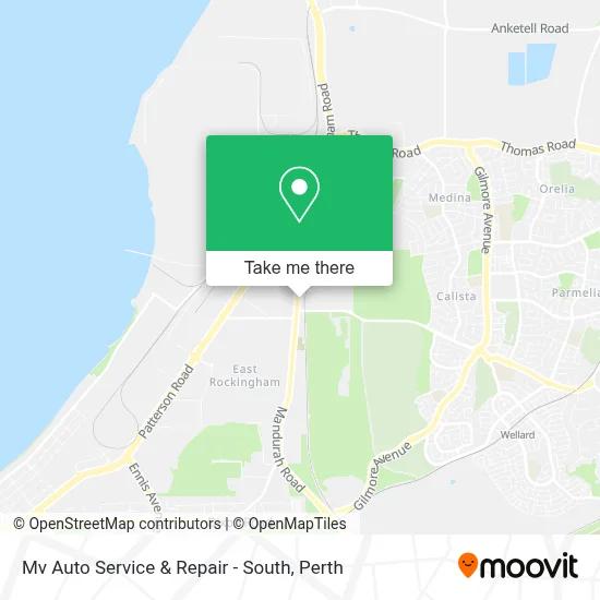Mapa Mv Auto Service & Repair - South
