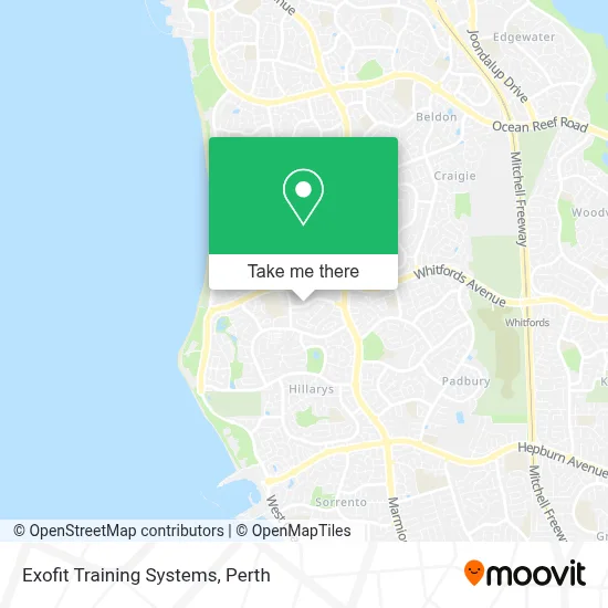 Mapa Exofit Training Systems