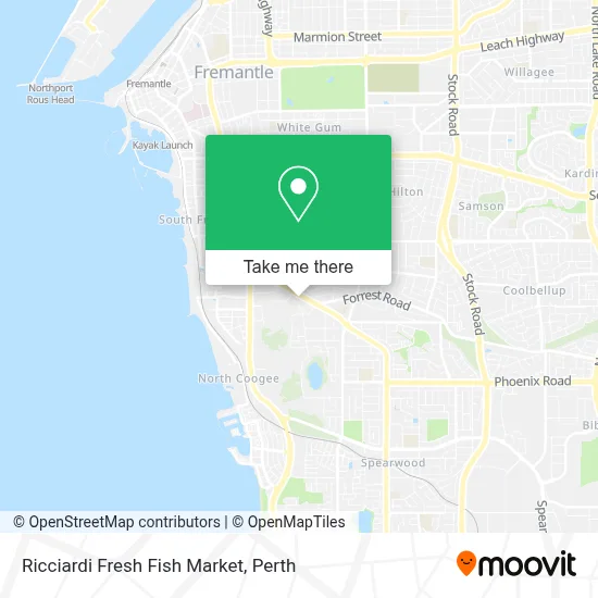 Mapa Ricciardi Fresh Fish Market