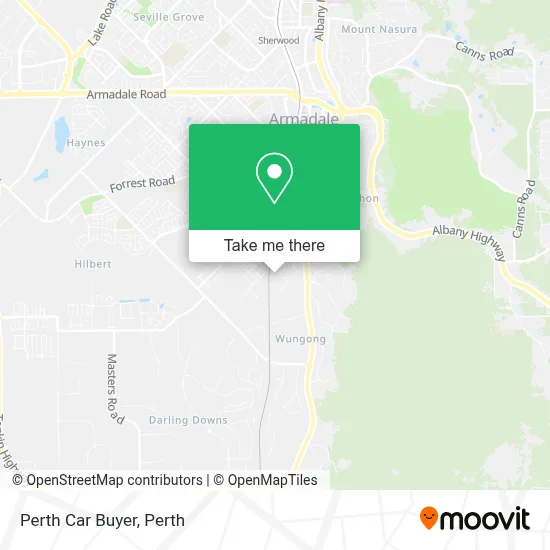 Mapa Perth Car Buyer