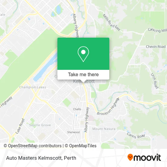 Mapa Auto Masters Kelmscott