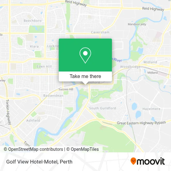 Mapa Golf View Hotel-Motel