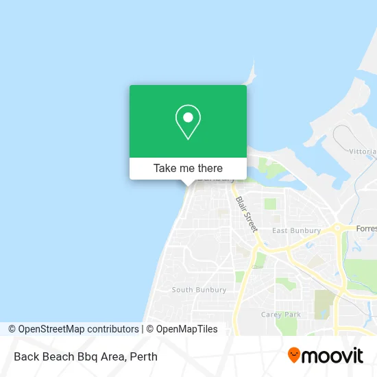 Mapa Back Beach Bbq Area