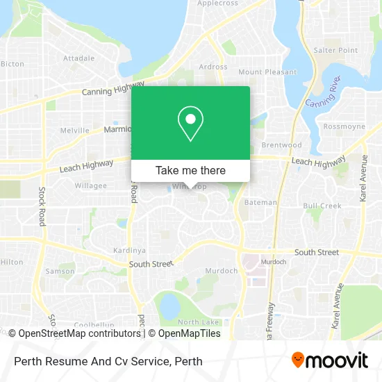 Perth Resume And Cv Service map