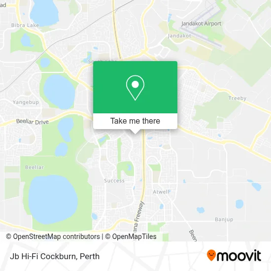 Mapa Jb Hi-Fi Cockburn