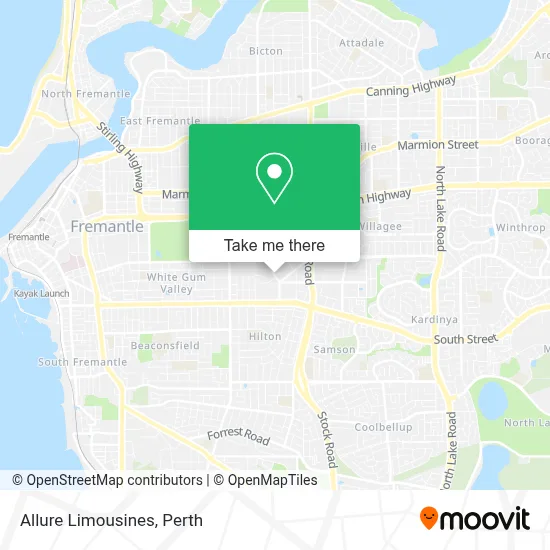Mapa Allure Limousines