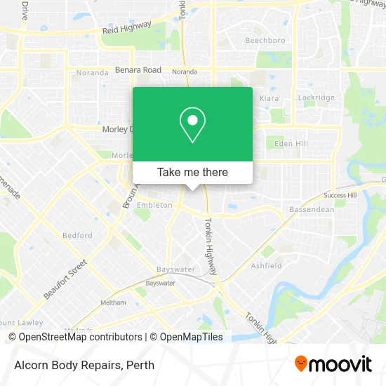 Alcorn Body Repairs map