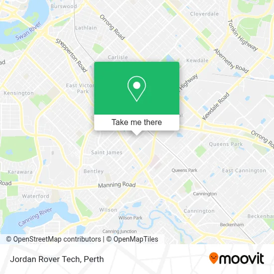 Mapa Jordan Rover Tech