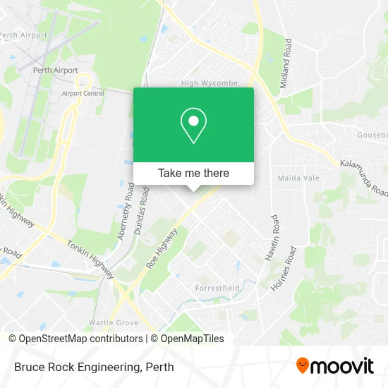Mapa Bruce Rock Engineering
