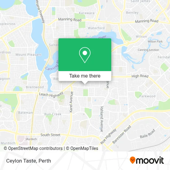 Mapa Ceylon Taste